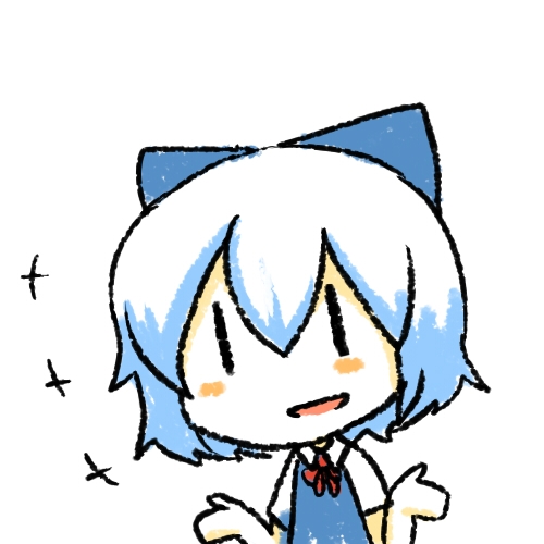 Cirno shrugging