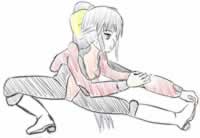 Mahoro stretches (Mahoromatic)